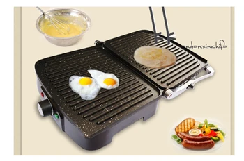 

Sandwich maker Electric Cake Fried Egg Panini heating Breakfast machine beef Roaster Barbecue grill meat fryer