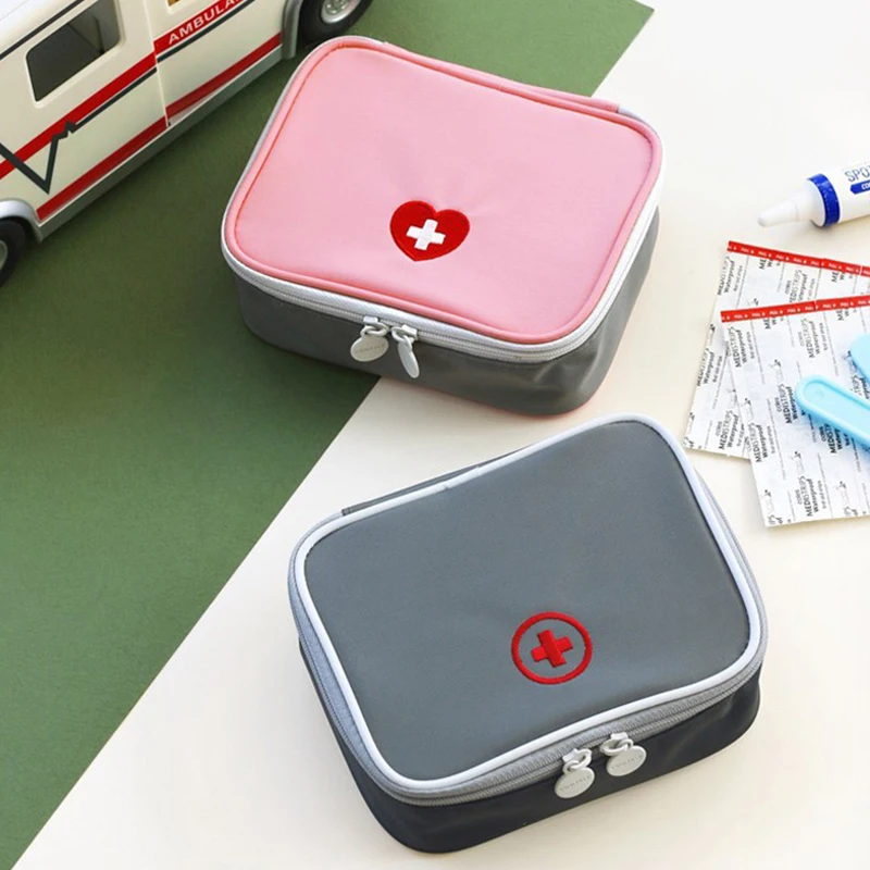 Portable Outdoor First Aid Kit Practical Household Storage Bag 13*10*4cm Carry Love Heart Small Drug Packet Tool | Инструменты
