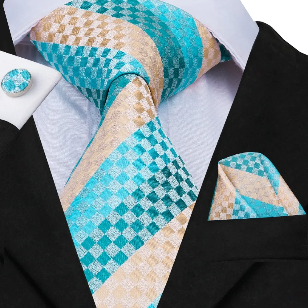 Hi-Tie 20 Fashion Styles Silk Ties for Men Luxury Tie Set Brand Animal Ties Hanky Cufflinks Set Blue Pink Green Red Gravatas