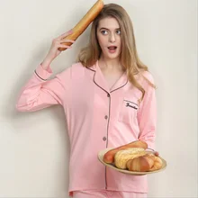 Осень iTnter новые женские и мужские хлопковые пижамы повседневные Lounge v-образные вырезы длинные брюки пижамы