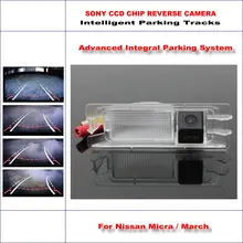 Dynamic Guidance Rear Camera For Nissan Micra / March / Renault Pulse / 580 TV Lines HD 860 * 576 Pixels Parking Intelligentized liislee dynamic guidance rear camera for toyota ist urban cruiser 2007 2016 hd 860 pixels parking intelligentized
