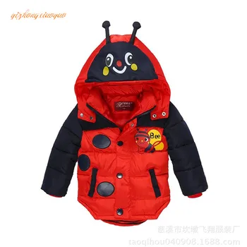 

2019 Limited Top "european And American Style Polyester Long Character Children's Warm Coat / Down Cotton Boy Winter 2-5 Yea