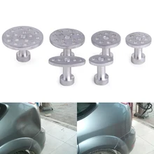 DWCX 6 шт. Серебряный Автомобильный Алюминиевый PDR Puller Tabs клей тело безболезненный вмятин град Ремонт Инструменты для удаления для VW Audi Ford Toyota