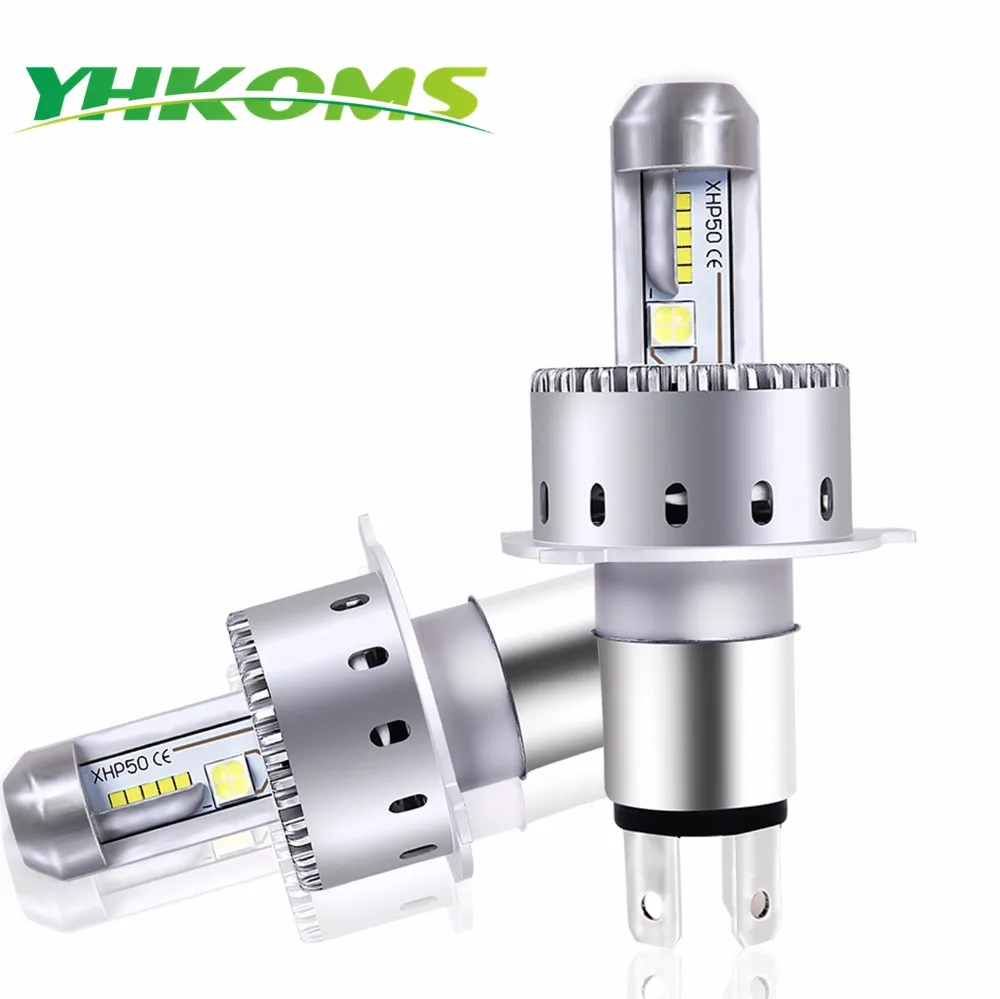 Светодиодный налобный фонарь YHKOMS H4 H7 H8 H9 H11 9005 HB3 9006 HB4 80 вт 8000 лм все в одном