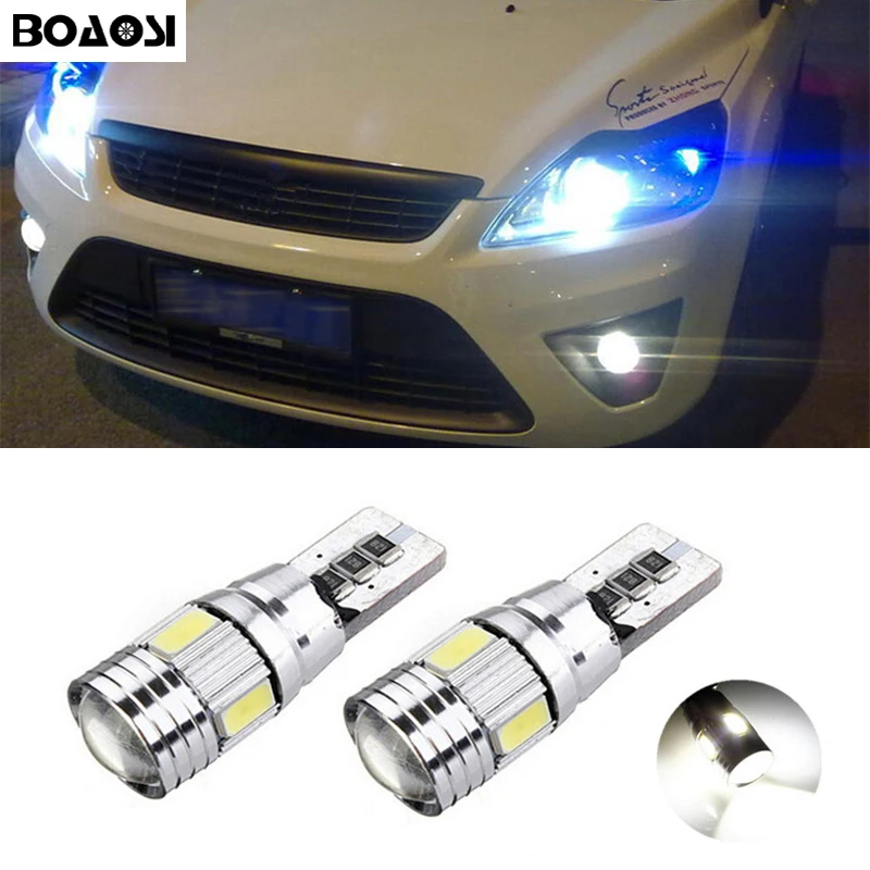 BOAOSI 2x Canbus LED T10 W5W зазор парковочный свет Клин свет для Ford focus 1 2 3 fiesta mondeo ecosport kuga