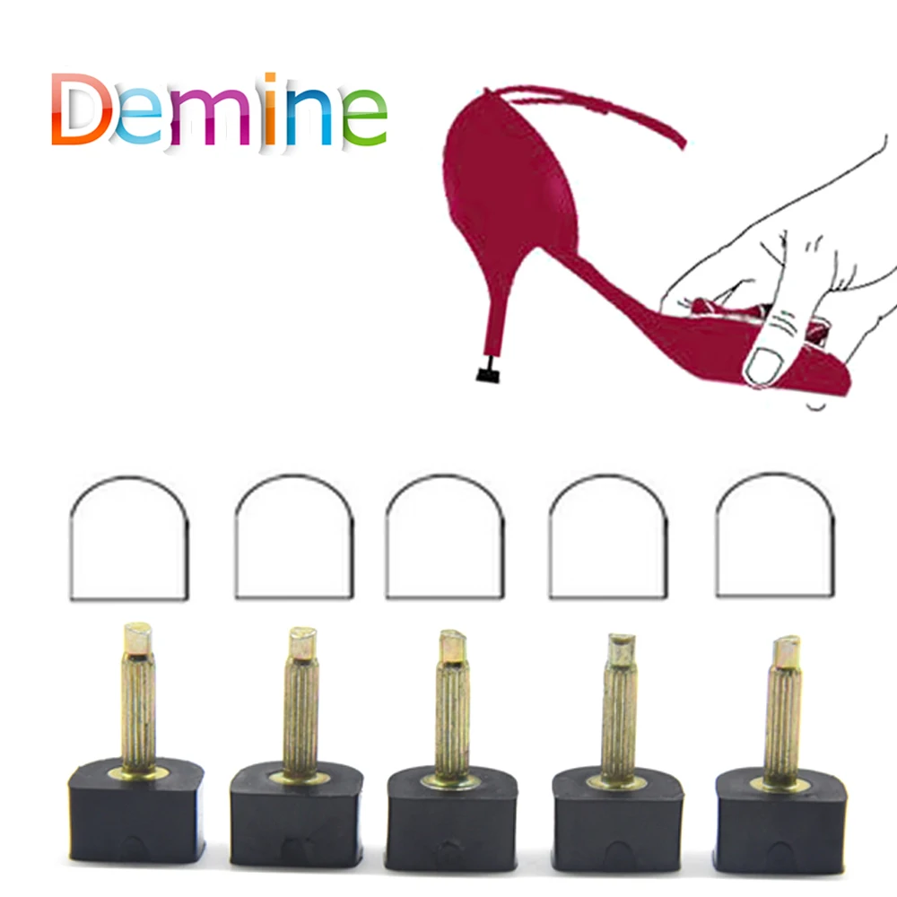 

1 Pairs Fixed anti Slip Stilett10pco Repair Black Heel Shoes Silencer Replacement Heel Care Kit Tool DIY Repairs Tips Pin Dowels