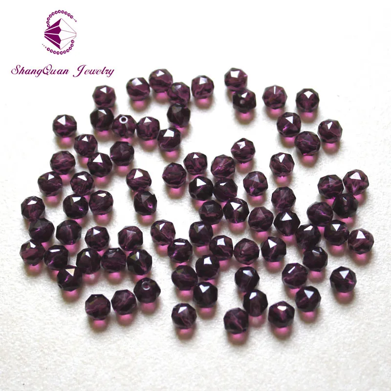 Граненые бусины из хрустального стекла 6 мм 100 шт.|beads loose|crystal glass beadsglass beads |