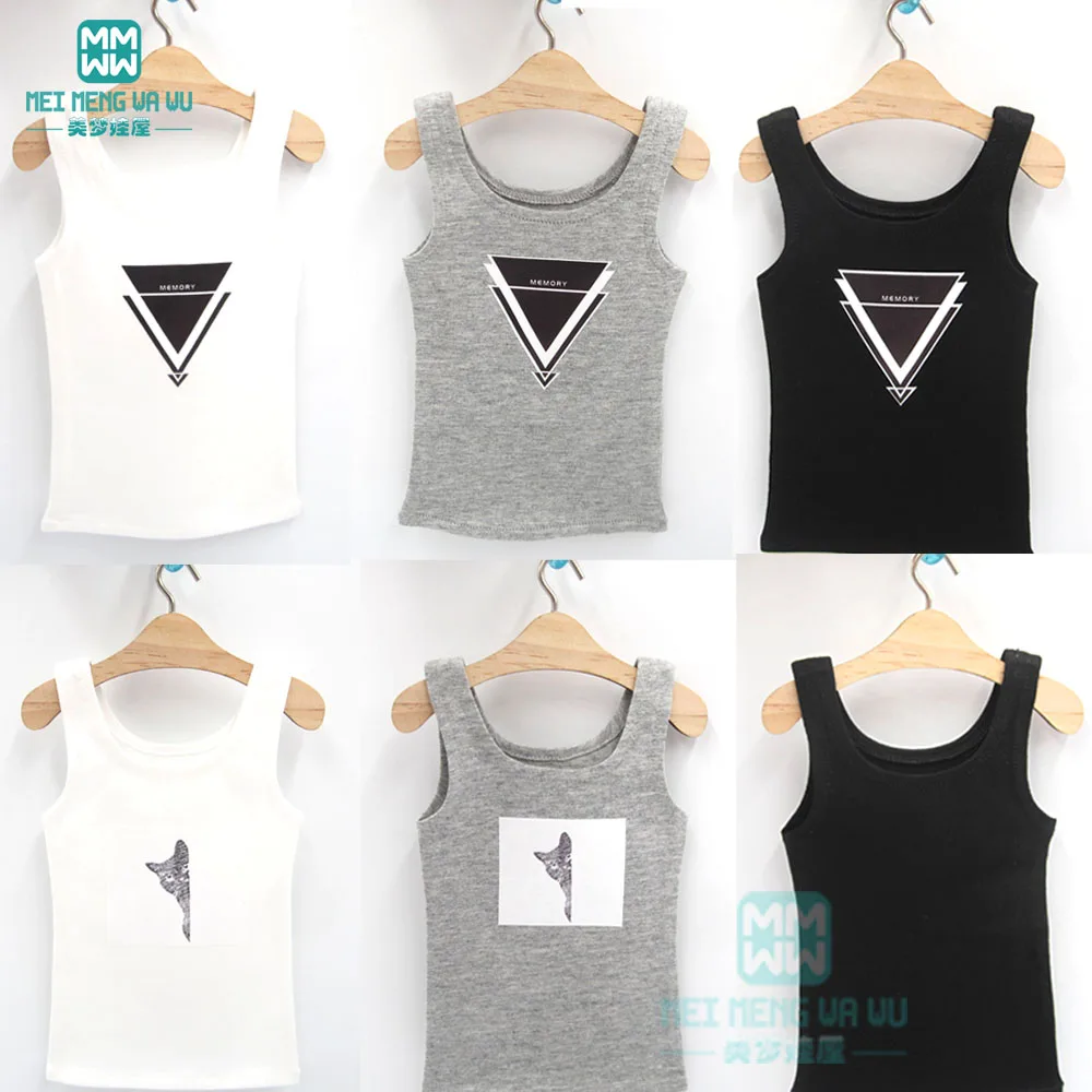 

1/3 BJD accessories doll clothes fashion Leisure print vest T-shirt for 57cm--60cm DD SD doll accessories