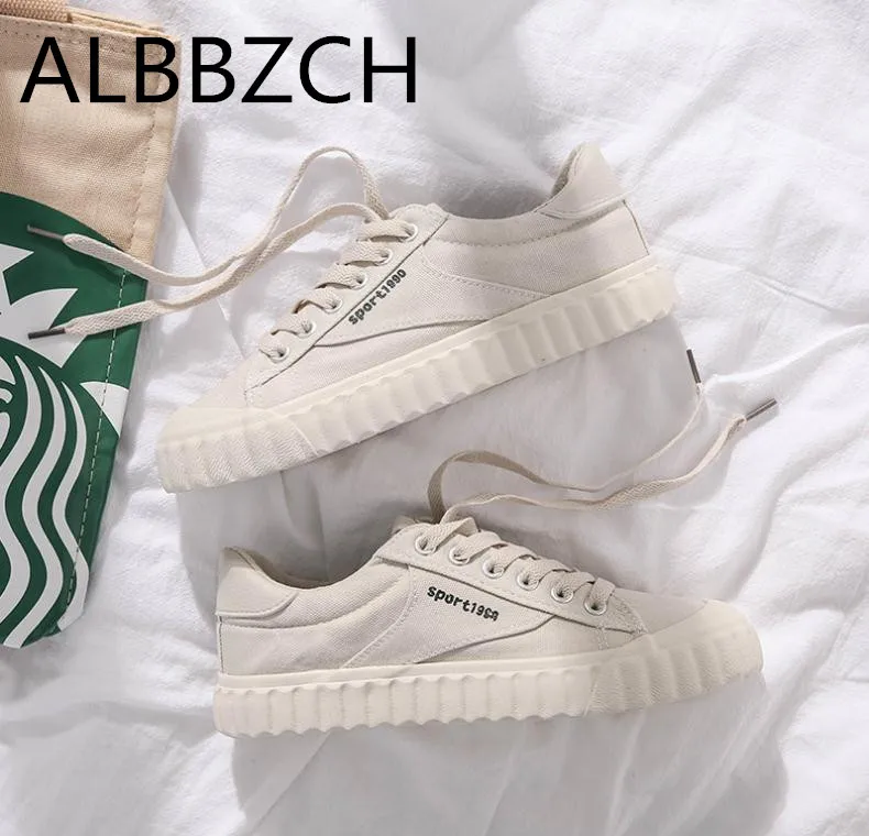 

New Canvas Sport Casual Shoes Woman Girl Lady Fashion Sneaker Flat Shoes Women's Trend Comfortable Leisure Tourism Women Shoes