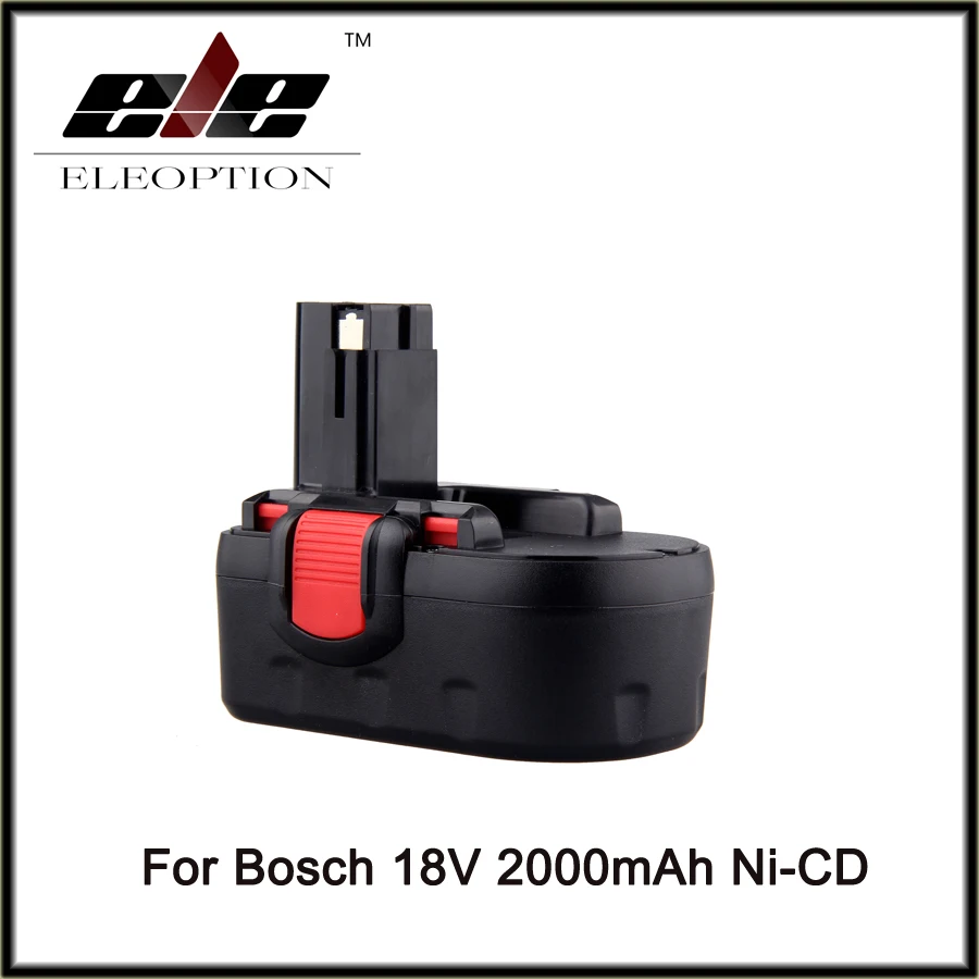 

High Quality 18V Ni-CD 2000mAh Replacement Power Tool Battery For Bosch 1644-24 Black&Red