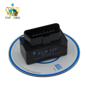 

New Version Bluetooth Super MINI ELM327 V2.1 Black OBD2 / OBDII ELM 327 Car Code Scanner Auto Reade