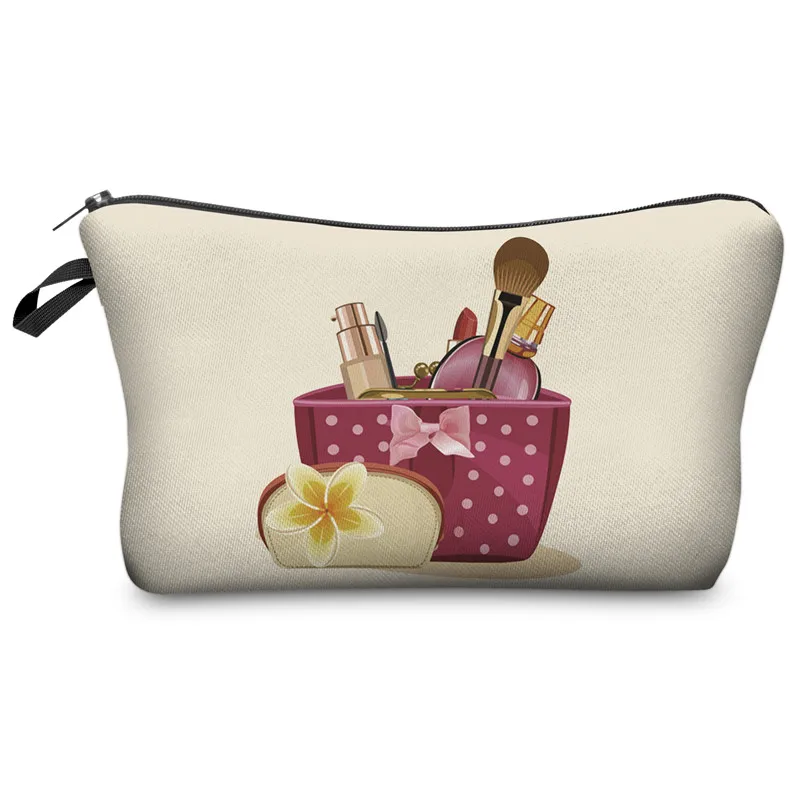Who Cares, модные женские сумки для макияжа, 3D печать, с разноцветным рисунком, косметические сумки для путешествий, женская косметичка - Цвет: bpd46038
