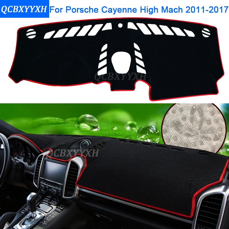 Стайлинга автомобилей приборной панели защитный коврик подушка тени фото phobism Pad интерьера ковер для Porsche Cayenne высокое Mach 2011-2017