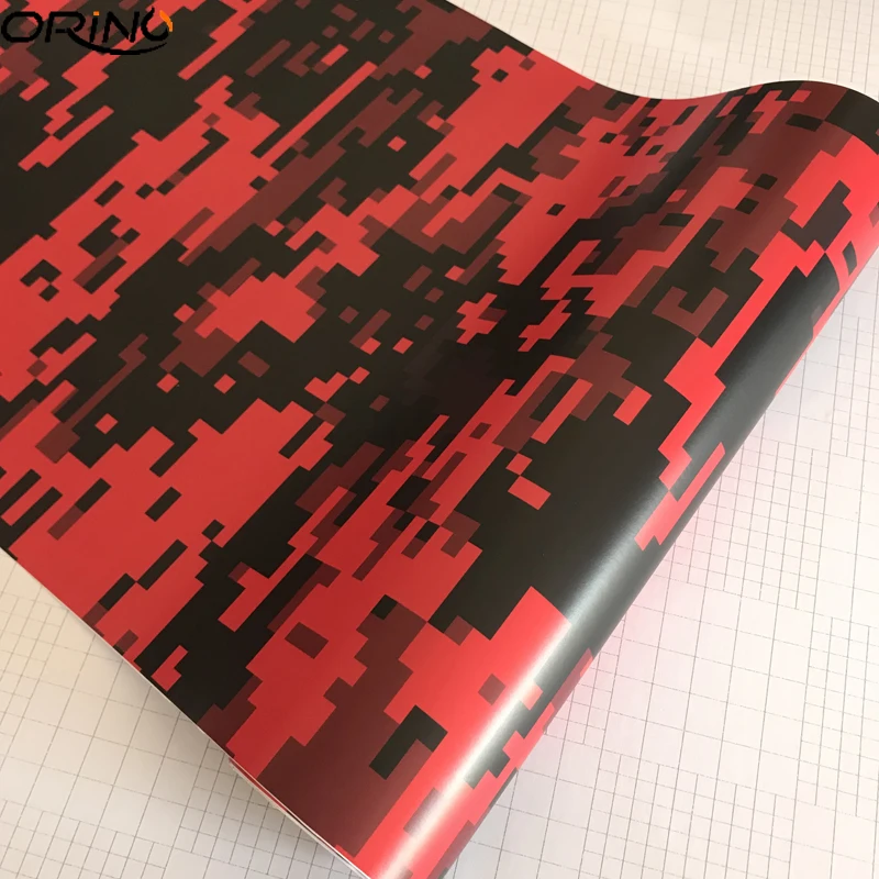 Red Digital Vinyl Film Sticker-3