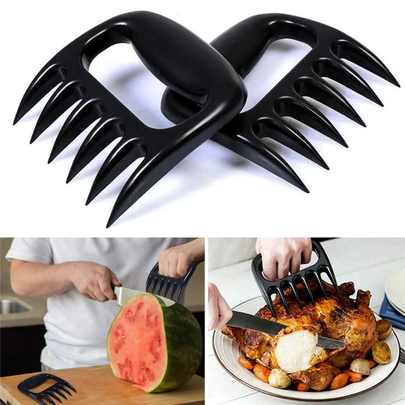 

2pcs/set Bear Claw BBQ Forks Meat Handler Shredding Pulling Grill Tools Tongs Pull Shred Pork Roasting Fork Barbecue Accessories