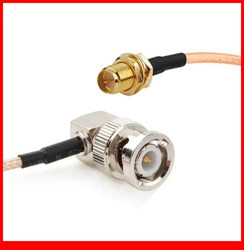 

10 pcs 15CM Extension cable BNC Plug RA to RP-SMA Jack RG316 extension cable