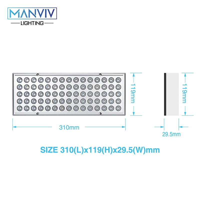 25W Светодиодный светильник для выращивания 380-780nm полный спектр 85-265V растительный светильник 75 светодиодный s UV IR панель светильников для теплиц комнатный рост