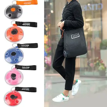 

Portable Tote In A Reusable Foldable Bag Eco Fashion Shopping Bags Shoudler Organizer Bag With Carabiner
