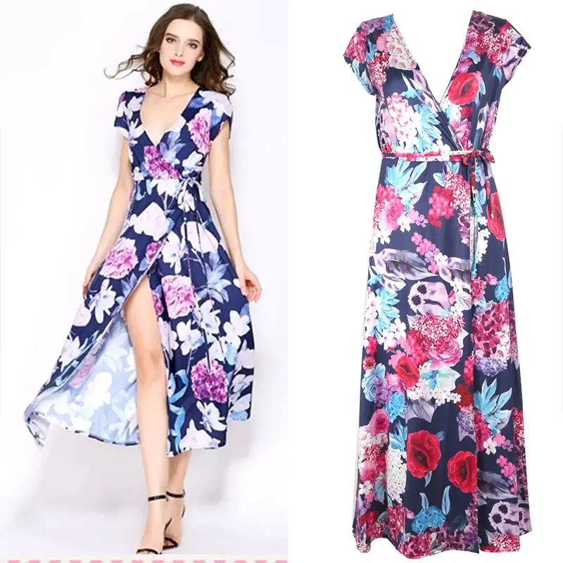 

V-Neck Pregnant Women Floral Long Maxi Dresses Maternity Gown Photography Photo Shoot Clothes Pregnancy Summer Beach Sundress
