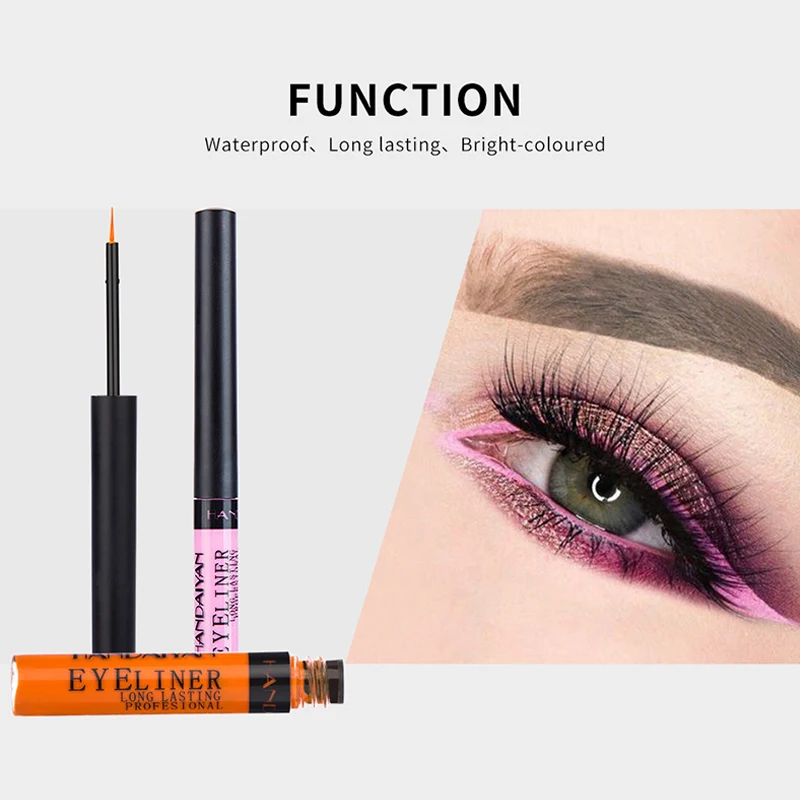 Women 12 Colors Matte Waterproof Liquid Eyeliner Set Smudgeproof Long Lasting Cosmetic MH88