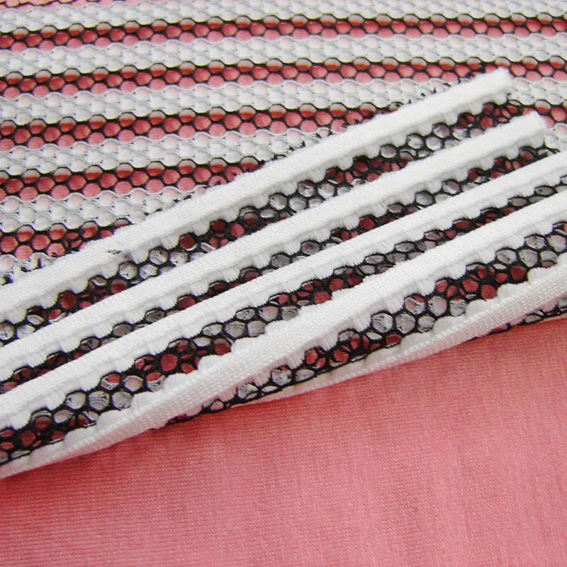 

1 yard New French 3D Striped Hollow Double Color Mesh Fabric Designer Classic Honeycomb Openwork Apparel DIY Sewing Cloth Tissu