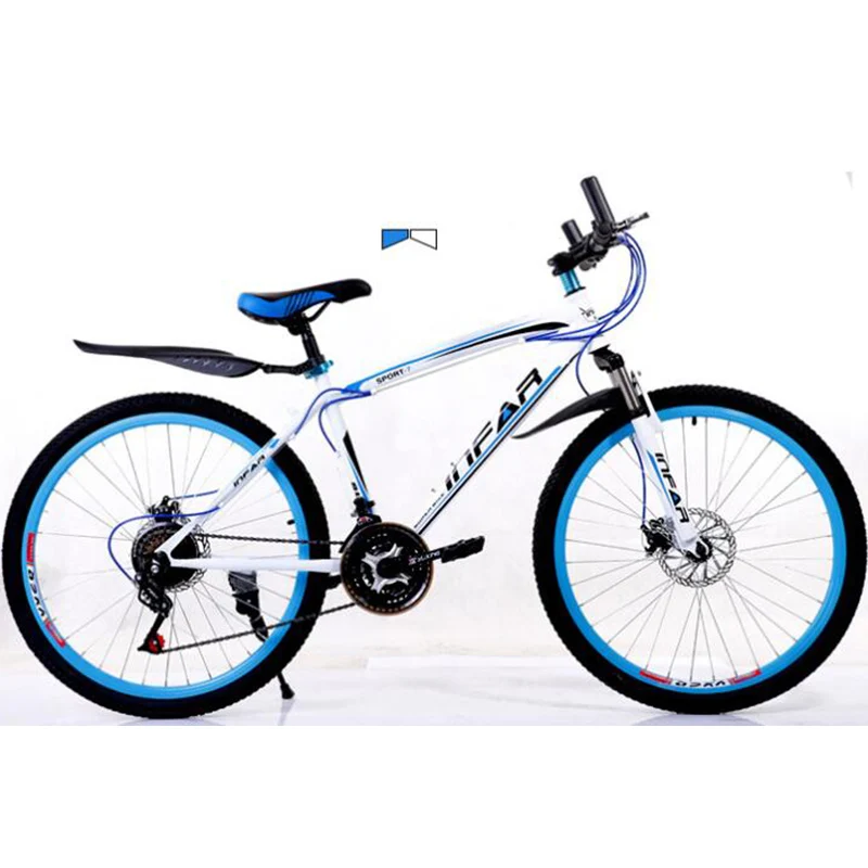 Aluminum Alloy 26 Inches 21 Speed Mountain Bike Double Disc Brake Frame Men and Women Students Bicycle