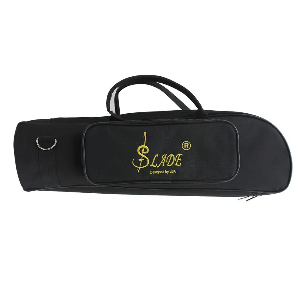 

XFDZ SLADE Professional Trumpet Bag Oxford + Soft Cotton Bag Case Double Zippers Design