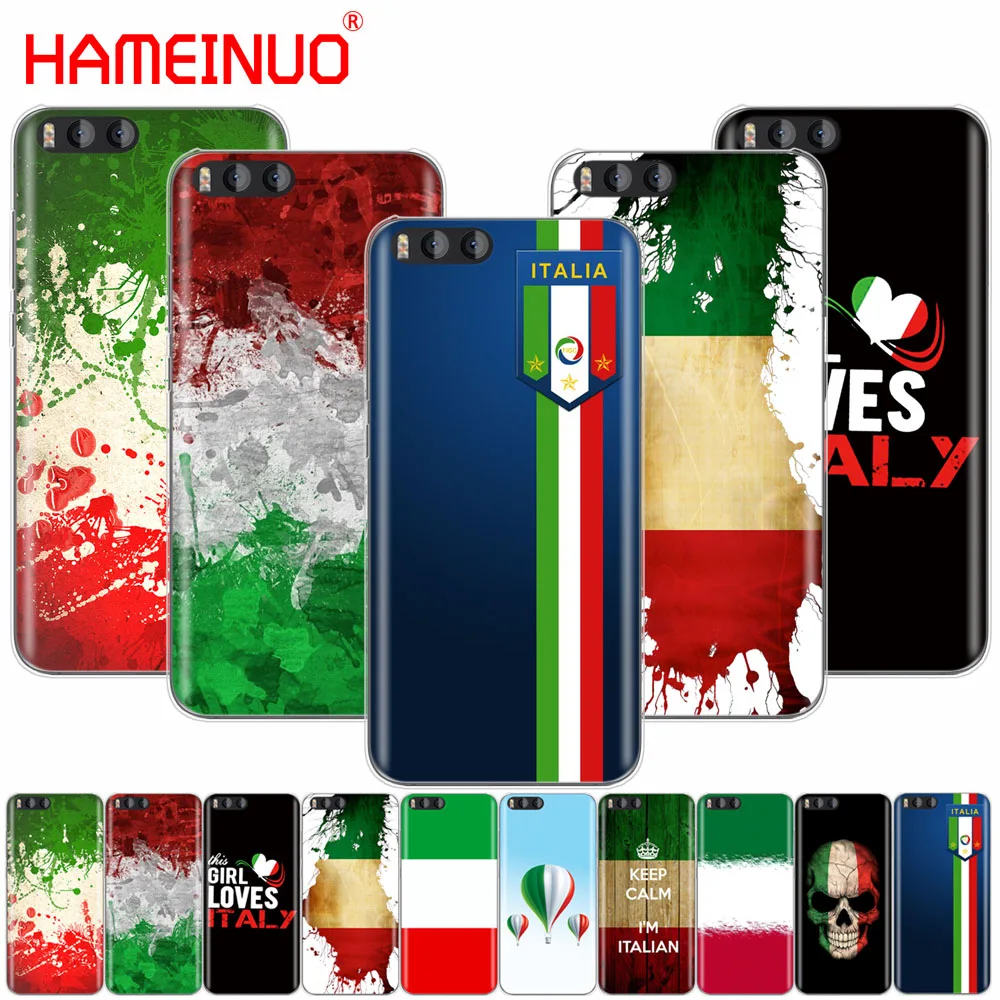 

HAMEINUO Italy flag Cover Case for Xiaomi Mi A1 A2 3 4 5 5S 5C 5X 6 6X 4S 4I 4C NOTE MAX 2 mix plus
