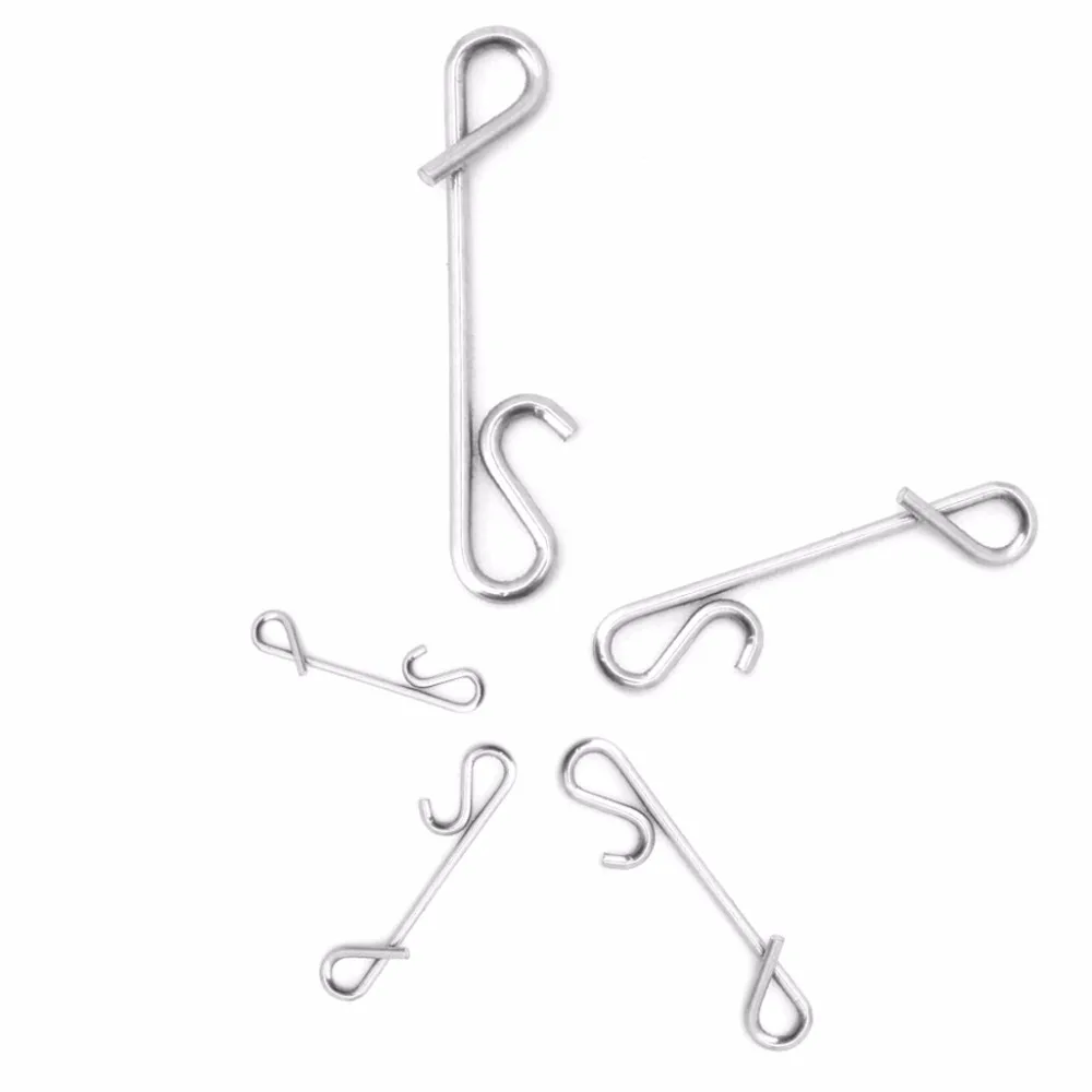 

50pcs Braid Knotless Connectors Fishing Line Wire Connector Barrel Swivel Kit