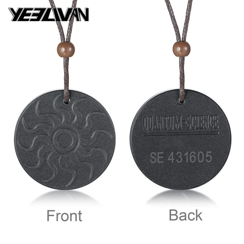 

Anti EMF Radiation Protection Pendant Energy Punk Men Necklace Quantum Bio Science Negative Ions Healthcare Pendants Necklaces