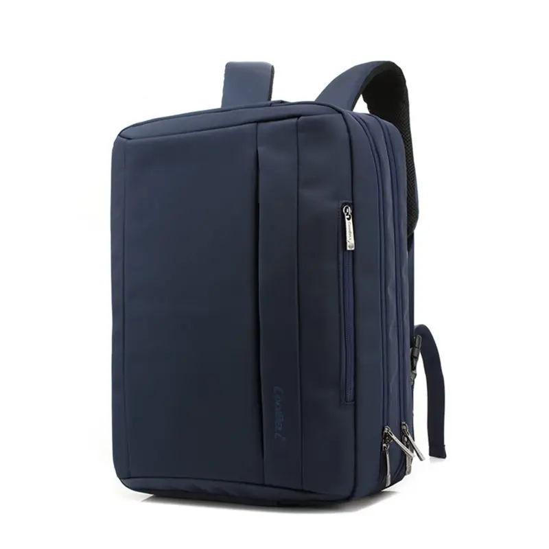 Для мужчин рюкзак для ноутбука 15 дюймов Рюкзак Нейлон Школьная Сумка для подростков мальчиков Тетрадь рюкзак Бизнес путешествия мода сумка - Цвет: Синий