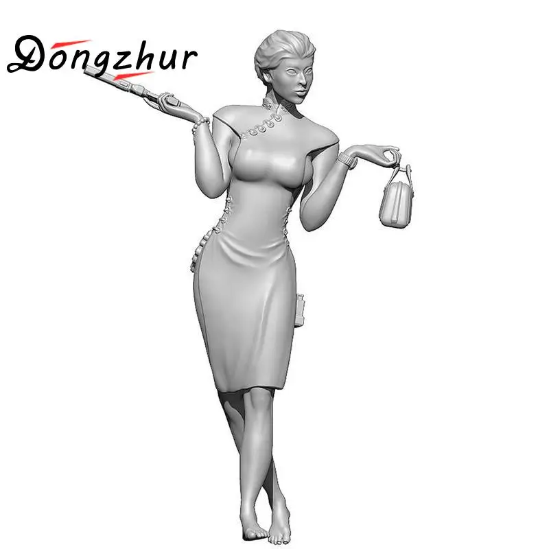 90mm Resin Model Original Beauty Soldier "lady Killer" Diy Assembled Toy Resin Figures DIY9650