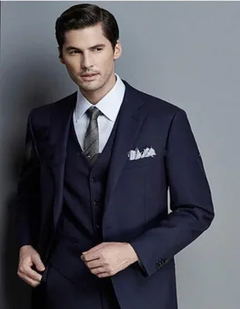 

Itlay Men Suits Tuxedos Groomsmen Suits For Wedding Formal Occasion Elegant Men Suits Blazer With Pants (Jacket+Pants+Vest+Tie)