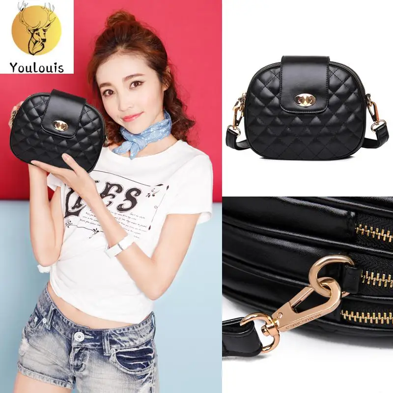 

2019 New Style Fashion Women Handbag Messenger Bags Rhombus Pu Leather Shoulder Bag Lady Crossbody Mini Bag Female Bags