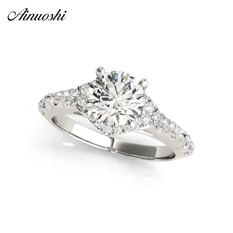 Plata Esterlina 925 y Blanco Opal Anillo circón Damas Halo Cluster-Tamaño Q