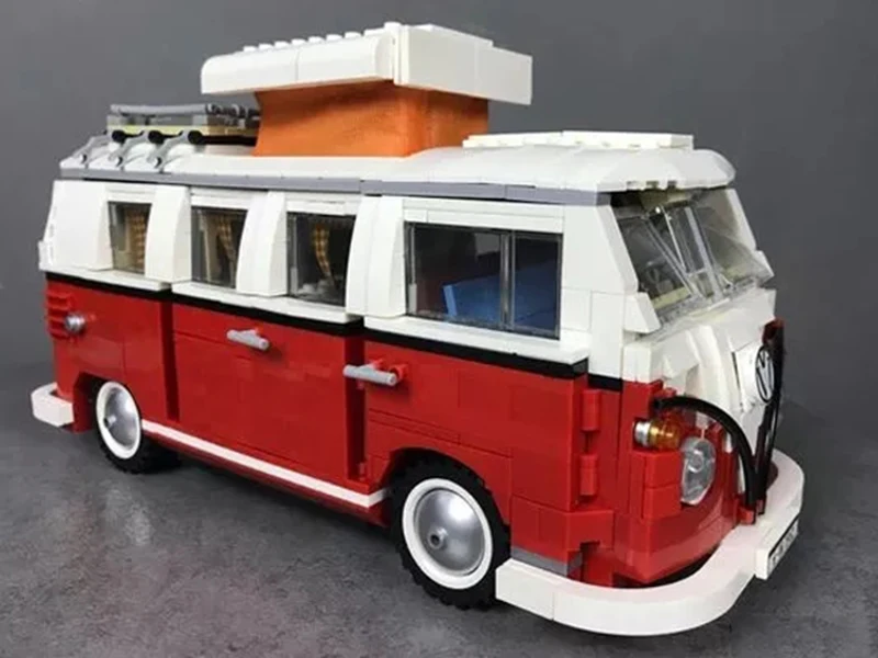 21001 T1 Camper Van классическая модель автобуса 1342 шт. серия Creator строительные блоки игрушки совместимы с 10220