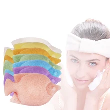 1 шт. натуральный Konjac форма рыбы лица слоеного лица очищающая моющая губка для отшелушивания очищающий спонж очищающее средство для лица