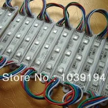 100 шт. courlorful 5050 3 светодиодный модуль RGB водонепроницаемый IP68DC12V, светодиодный с буквенным принтом, высокая яркость