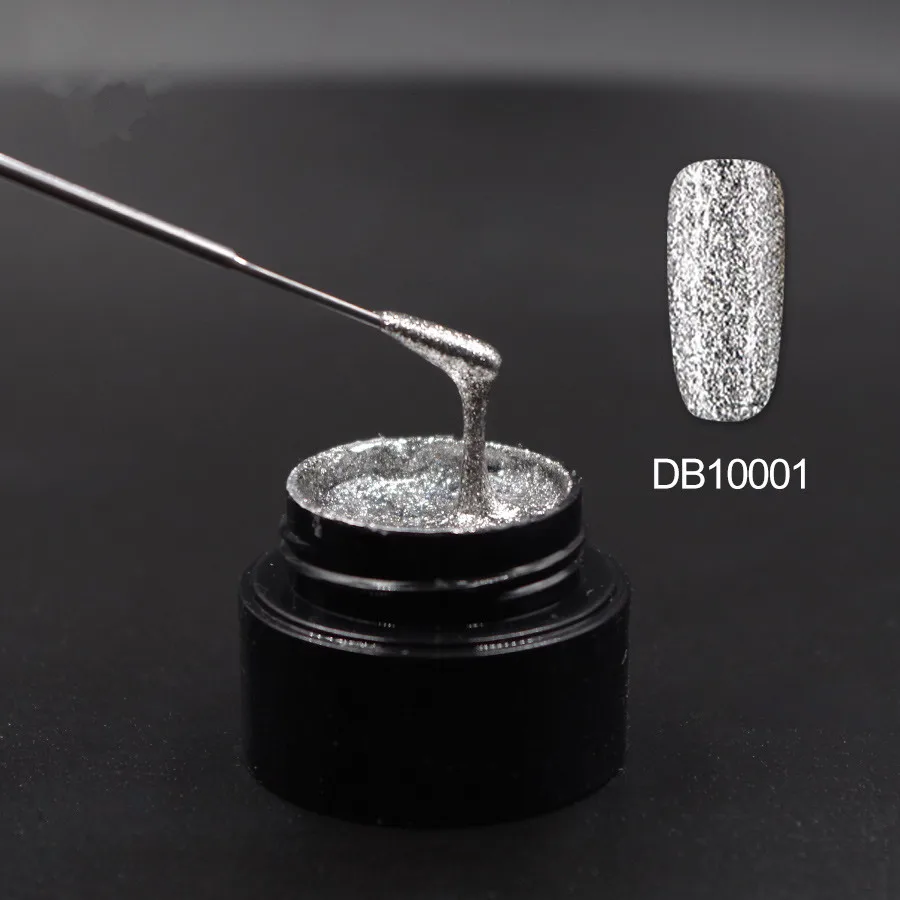 Esmalte de platino de fábrica de Merrly 5 ml barnices manicura brillante Gel brillantina Bling dorado Color plata uñas Gel laca Esmalte de platino de fábrica de Merrly 5 ml barnices manicura brillante Gel brillantina Bling dorado Color plata uñas Gel laca