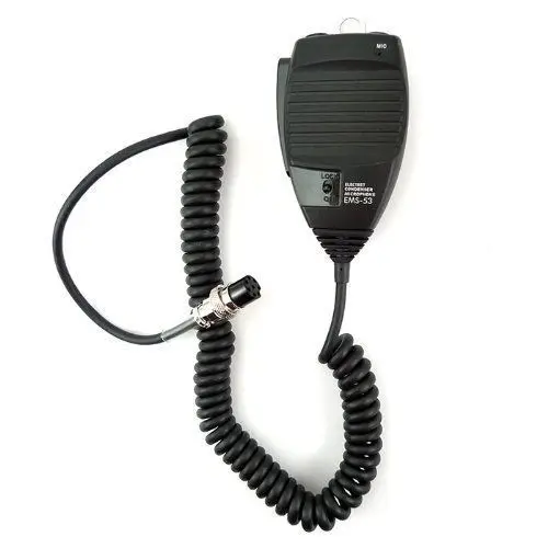 Радио микрофон EMS-53 8pin DTMF ручной микрофон для Alinco DR-03 DR-06 DR-135 DR-235 DR-435 DR-635 радио - Цвет: Черный