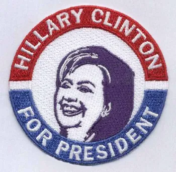 

Hillary Clinton embroidery patch 3"diameter /election/Ideal/leader and confident