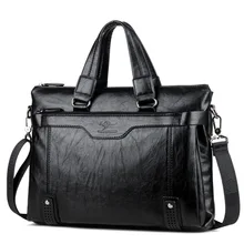 Высококачественные винтажные кожаные мужские портфели, деловые сумки, повседневные сумки для ноутбука, ретро сумки-мессенджеры, большая дорожная сумка