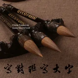3 шт./лот для 3 размер Китайский кисть для каллиграфии кисть для китайской живописи перо ласка волос ручка-кисть для письма Мао Bi