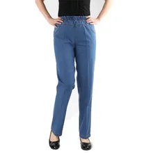 Весна и Осень вышитые джинсы женские прямые высокая эластичная талия женские джинсовые брюки плюс размер r806