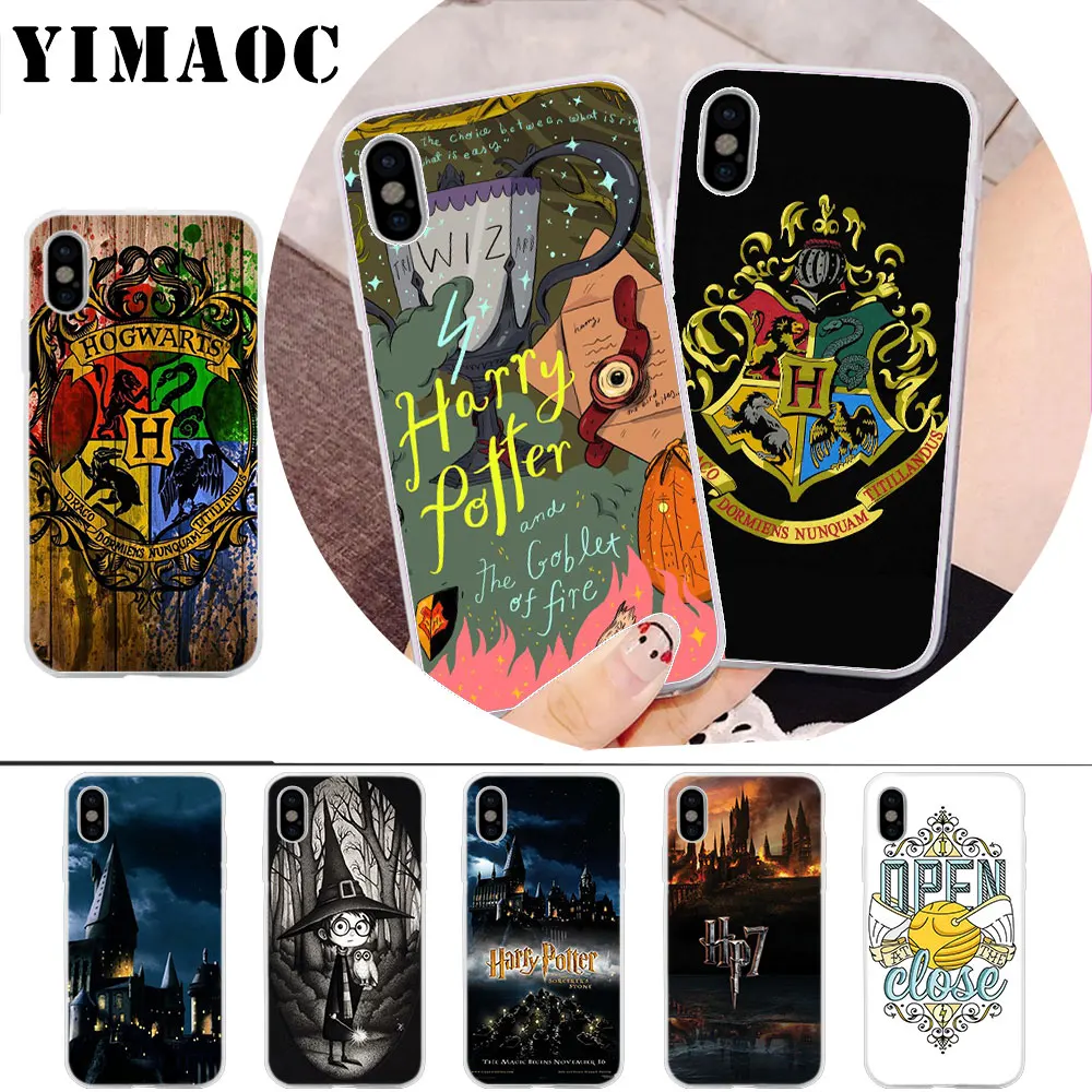 

YIMAOC Harry potter all books Soft Silicone Case for iPhone X r s Xr Xs Max 8 7 6S 6 Plus 5 5s SE