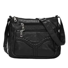 Сумки для женщин модная дикая простая сумка-мессенджер для девочек Новая черная сумка на плечо Повседневная сумка K521