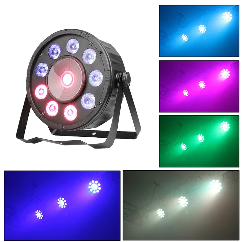 

Led Uplight 10 RGB LED DMX512 LED PAR Can Stage Lighting For Wedding KTV DJ Bar Party Show 45W