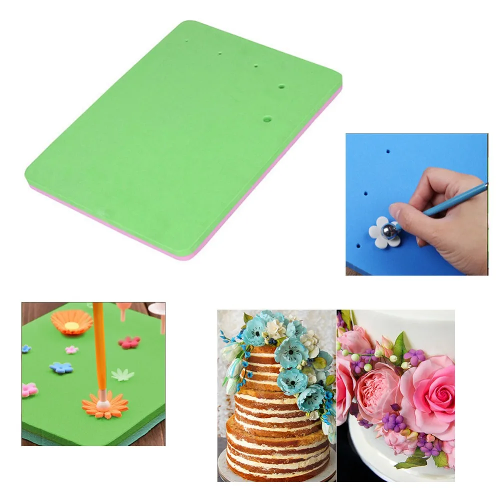 

Creative Sponge mat Clay Tool for fondant baking DIY Sugar Craft cake Pads fondant decorating tools Pastry baking mat