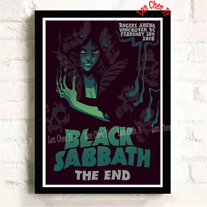 Black Sabbath музыка белая мелованная бумага настенные плакаты наклейки украшения дома хорошее качество принты