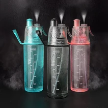 Mi Ciclo Al Aire Libre Deporte Botella de Agua Botella de Spray 600 ml Hidratante Shaker Drinkware Acampar Viajes botella de Agua de Plástico Transparente